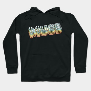 Muse Retro Typography Faded Style Hoodie